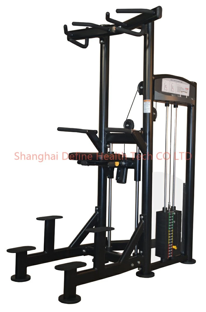 Sports Machine, Gymnasium Equipment, Exercise Machine, Weight Assisted Chin + DIP -PT-814