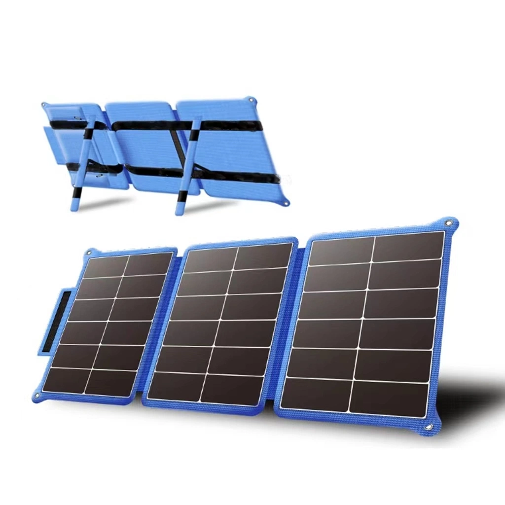 Revestimiento duradero ETFE 420W Mono células Foldable Panel Solar 24V Cargador solar portátil para camping