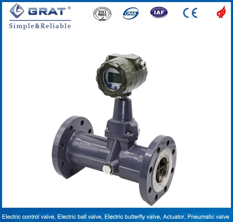 DN100 4-20mA medición del caudalímetro de aire de remolino de metano de vapor