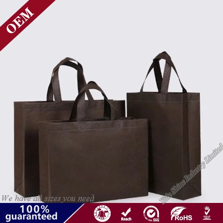 Bolsa no tejido de venta de vino caliente de promoción de la Navidad  Non-woven bolsas con asa de compras