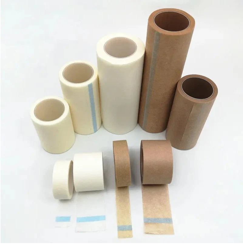 Asn High Quality Adhesive Skin Color Brown Non Woven Surgical Paper Micropore Plaster Medical Paper Tape