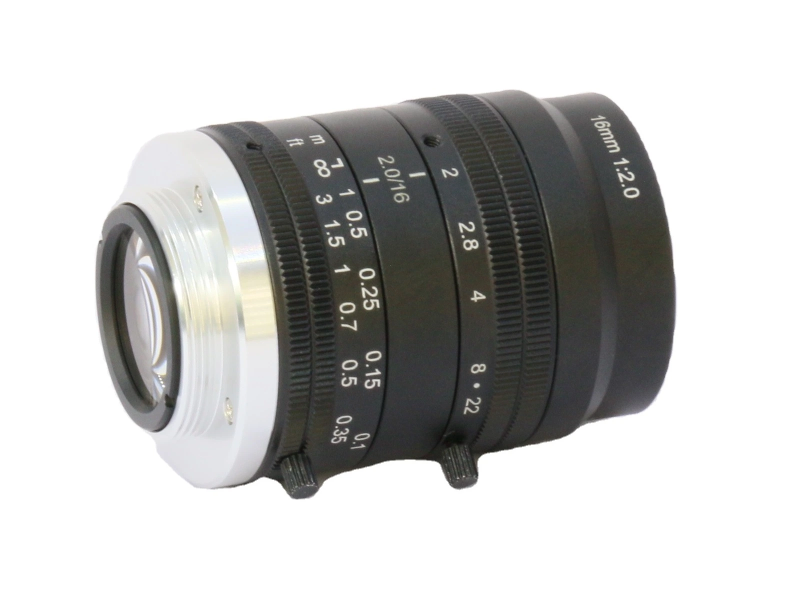 10MP 16mm 1,0 Zoll 2/3 Zoll F2,0-22 C Mount Industriekamera Vision-Objektiv