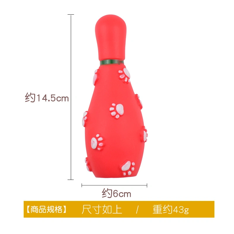 Pet Vocalizing Chew Toys Christmas Footprints Bowling Combinations Dog Teeth Glue Toys