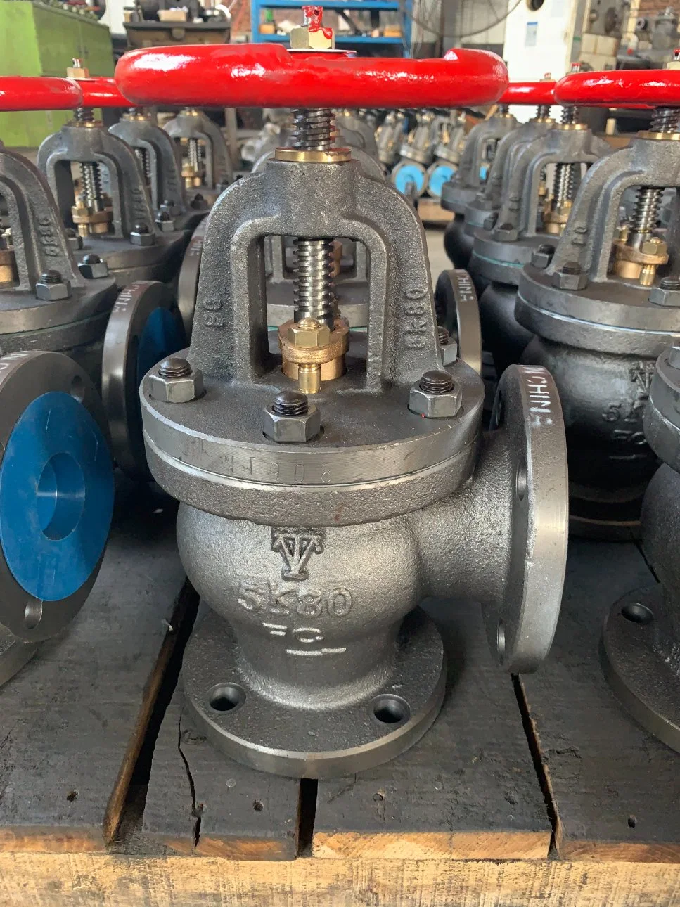 Angle Check Valve JIS F7354 Cast Iron Marine Valve 5K with High quality/High cost performance 