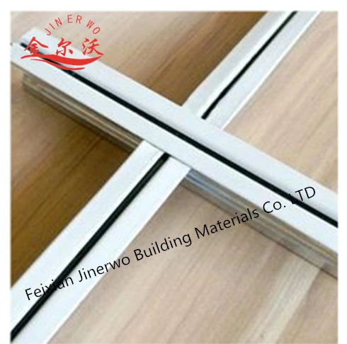 T Bar Suspended White Flat T Grid Galvanized Steel for PVC Gypsum Board Ceiling From Linyi