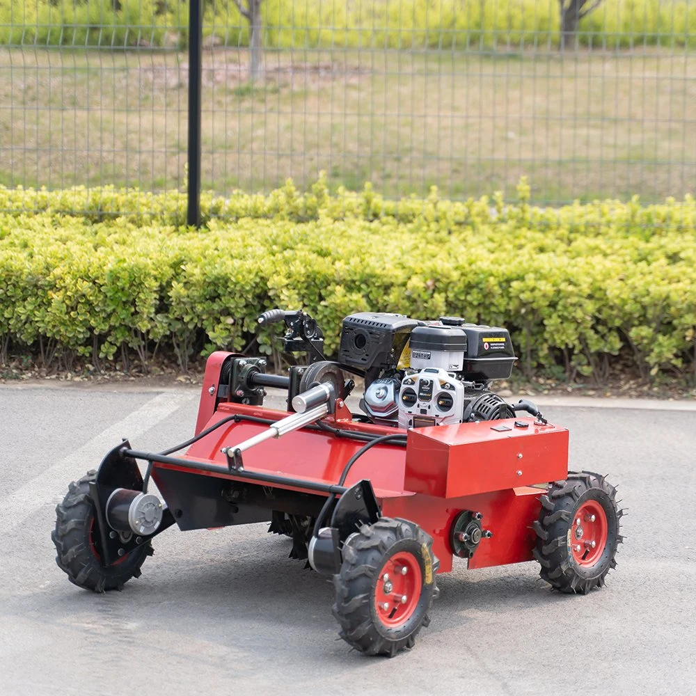 Agriculture and Forestry Orchards Wheeled Remote Control Lawn Mower Electric Weeding Machine Weeding Wasteland Brush Cutter