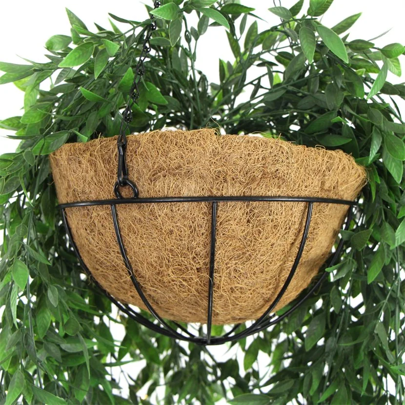 Customized Cheap 130cm Long Artificial Hanging Plants Plastic Branches Basket for Wedding Decoration