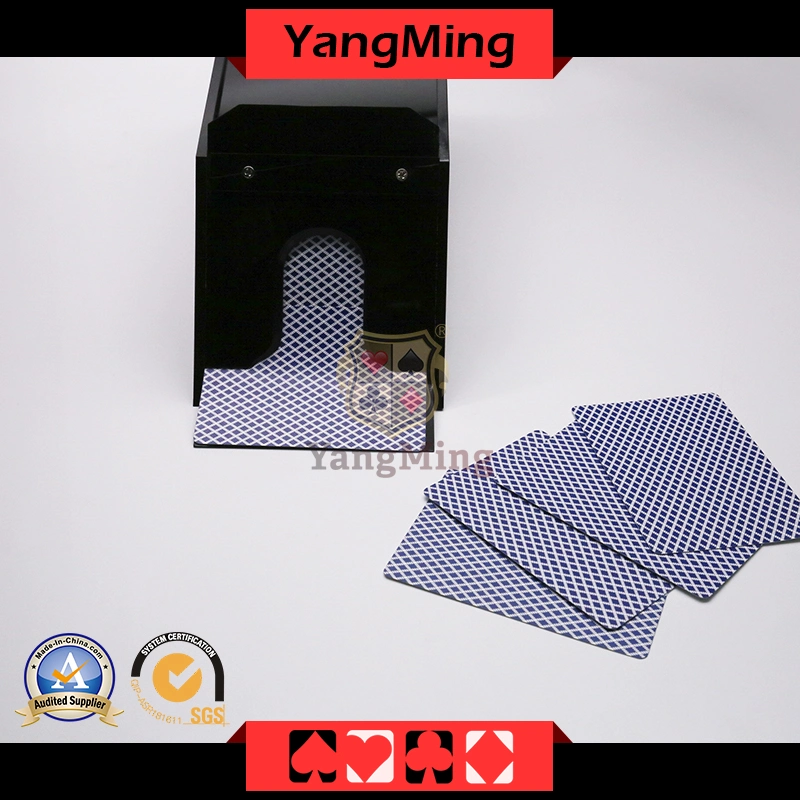 Black Color Thick Acrylic 8 Deck Card Dealers Manufacturers Custom Poker Game Standard Plastic Dealer Shoe Support Customization