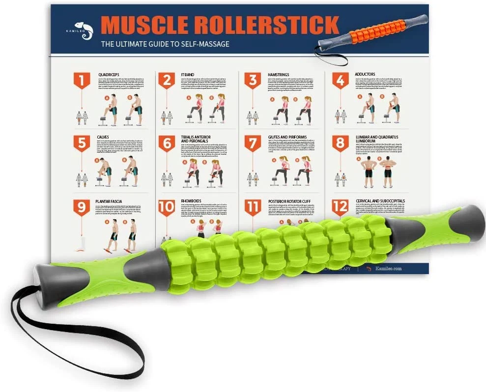 Kugelbeschichteter Massage-Roller-Stick Mit Kristallauslösepunkt