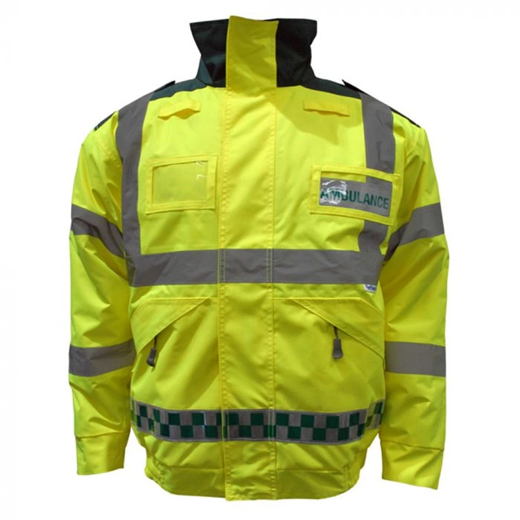 Chaqueta retardante de llama reflectante de seguridad Ropa de trabajo fluorescente