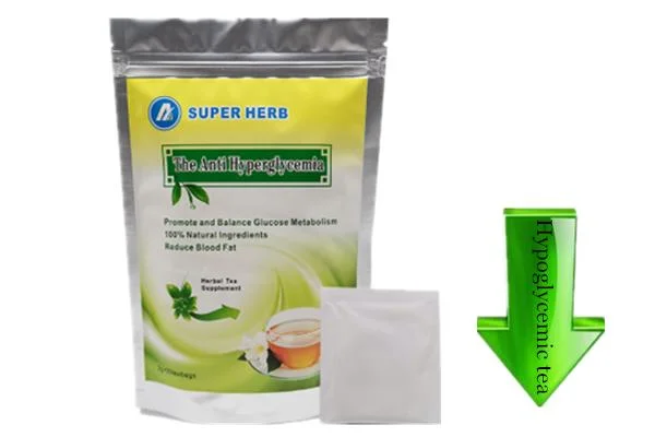 100% Herbal Ingredients Lowering Blood Sugar Body Care Green Tea Bag Improving Diabetes Made in China