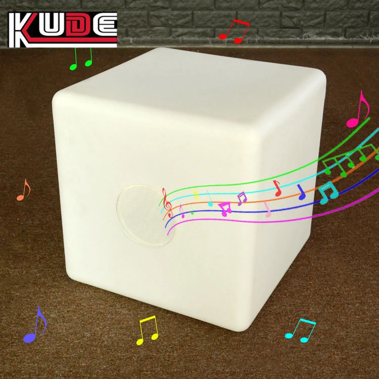 LED Illuminated Sound Sensitive Cube Bluetooth Design Glow in The Dark Bluetooth