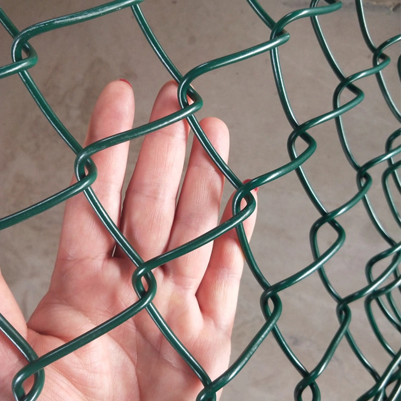 Low Carbon Steel Wire Mesh Anti-Shear Alarm Chain Link Fence Railway Fencing