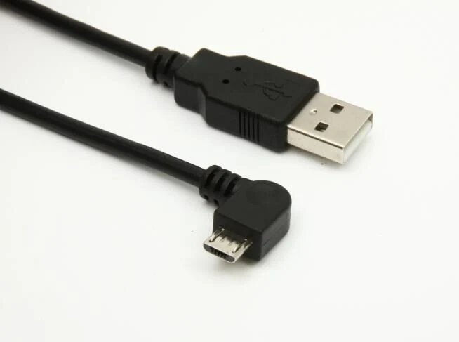 أفضل سعر مناسب مع شحن بيانات USB الصغيرة بزاوية 90 درجة كابل