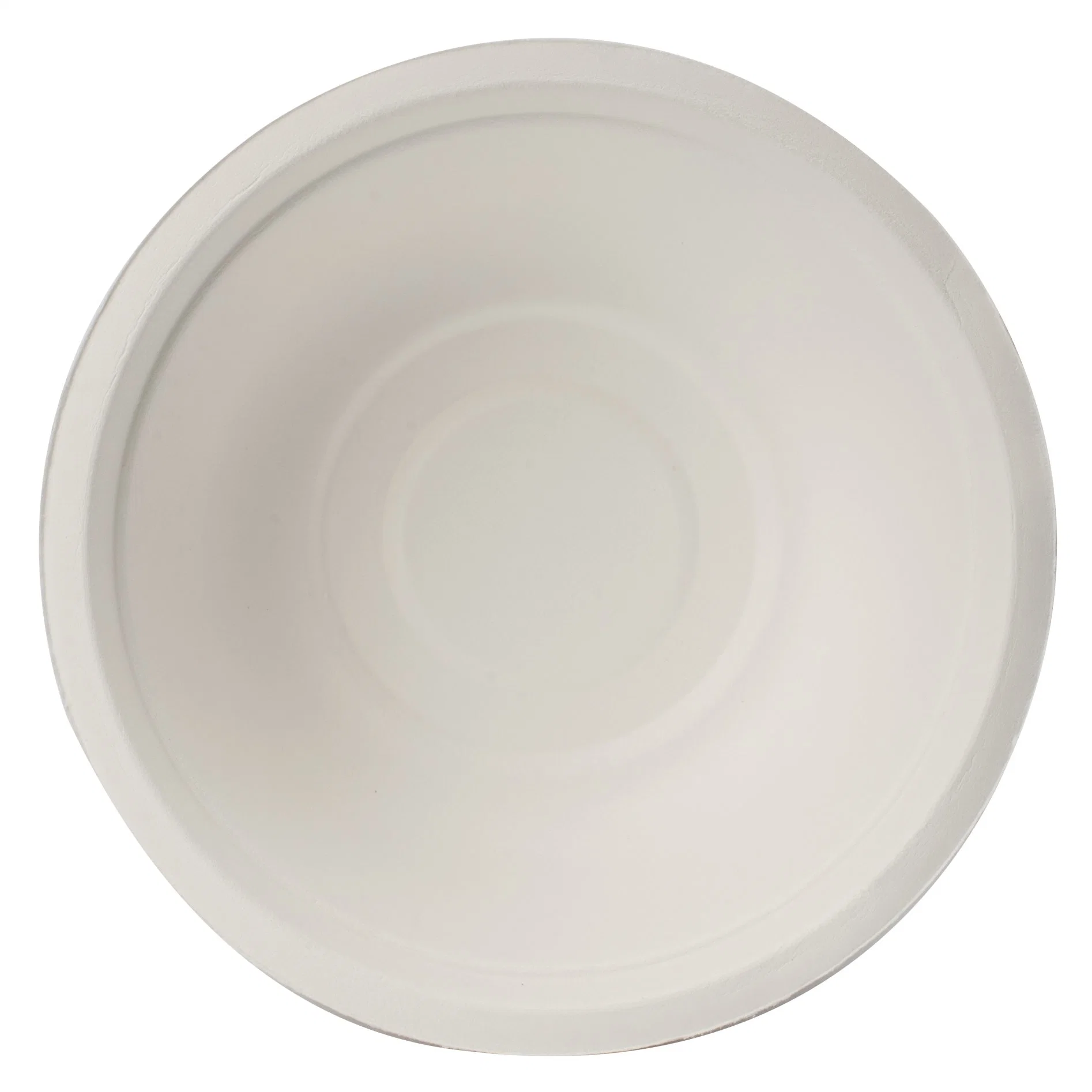 100 % compostables bol rond de pâte de papier biodégradable moulée compostables papier de bagasse de canne à sucre vaisselle jetable pour l'alimentation