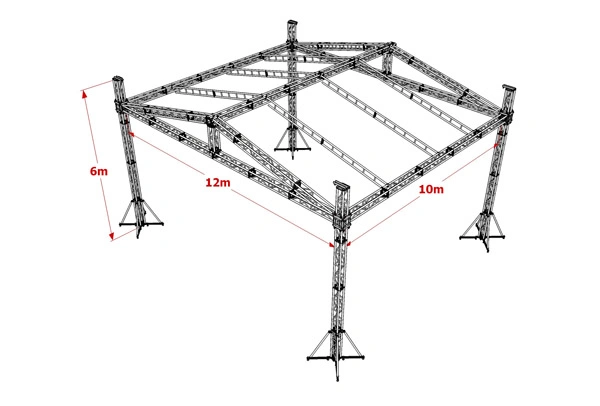 La armadura de la etapa de aluminio led para iluminación de la luz de eventos DJ Truss