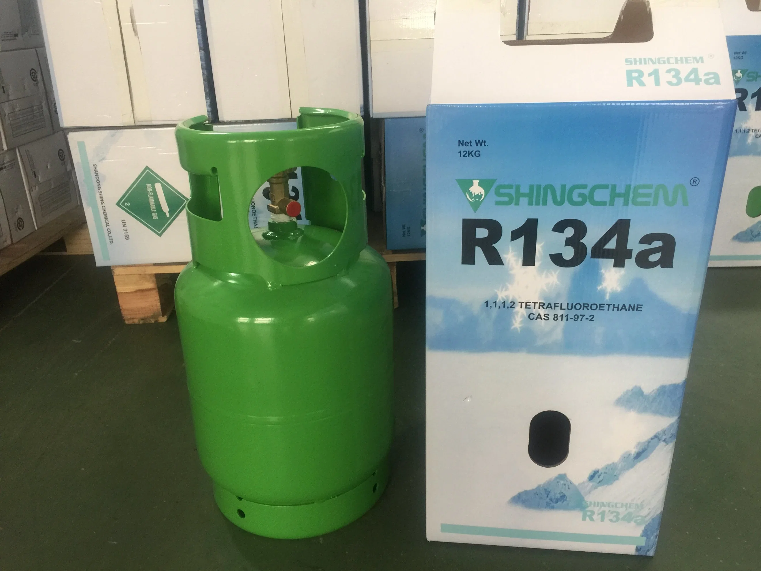 Shingchem High Purity 99.99% Refrigerant Gas Refillable Cylinder R134A