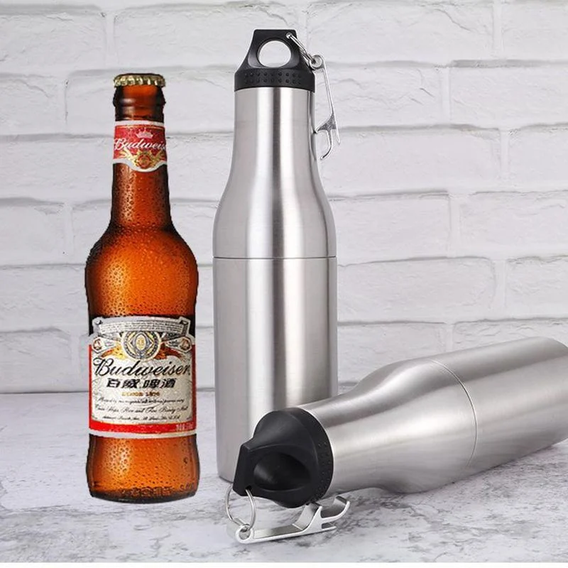 Wholesale/Supplier Sublimation Custom Printed Logo Travel Double Wall Stainless Steel Bottle Cooler with Opener