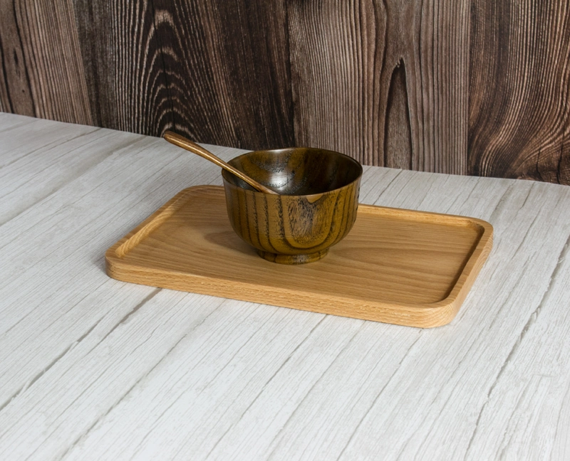 Solid Wood Display Service Platter Tray