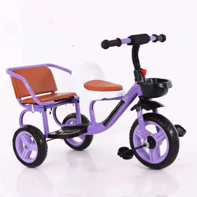 Children Toys Twins Baby Push Tricycles Double Seats Kids Tricycle Child Tricycle Seat Bike