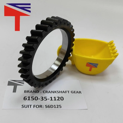 Machinery Engine Parts 6150-35-1120 Crankshaft Gear for Wheel Loader S6d125