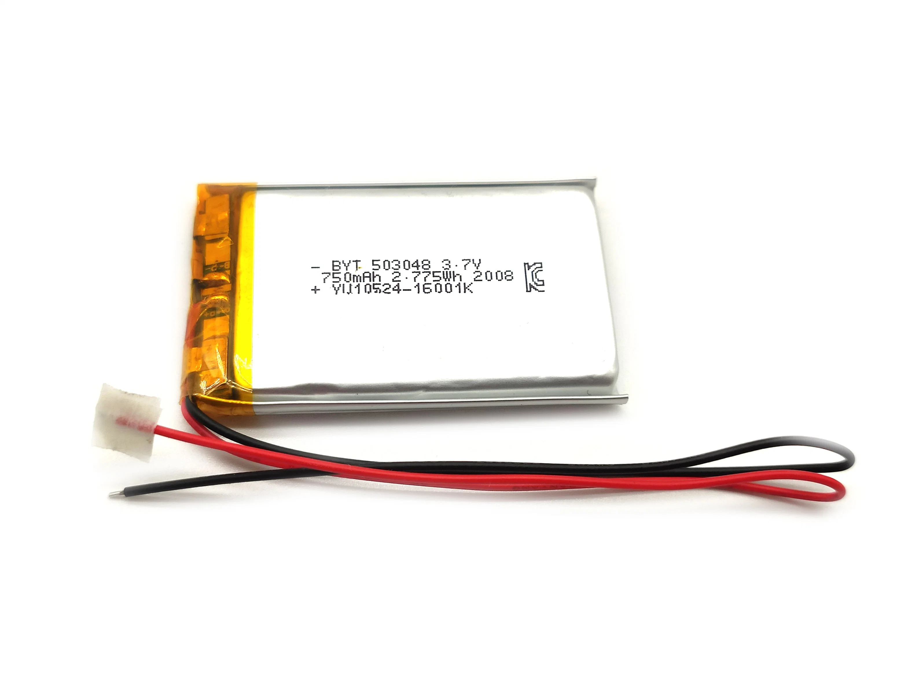 Top 3 Lipo Battery Manufacturer 503048 3.7V 750mAh Lithium Battery Pack UL/Kc/CE/RoHS/Un38.3/MSDS