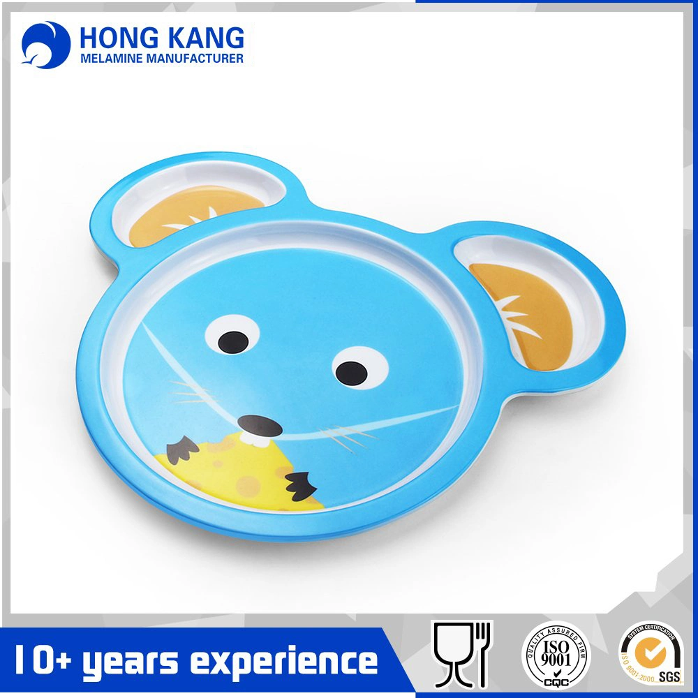 Durable Use Multicolor Melamine Dinner Plate Plastic Tray