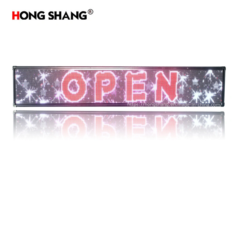 Outdoor LED Rolling Display Board Aluminum Profile for Mini Advertising Billboard