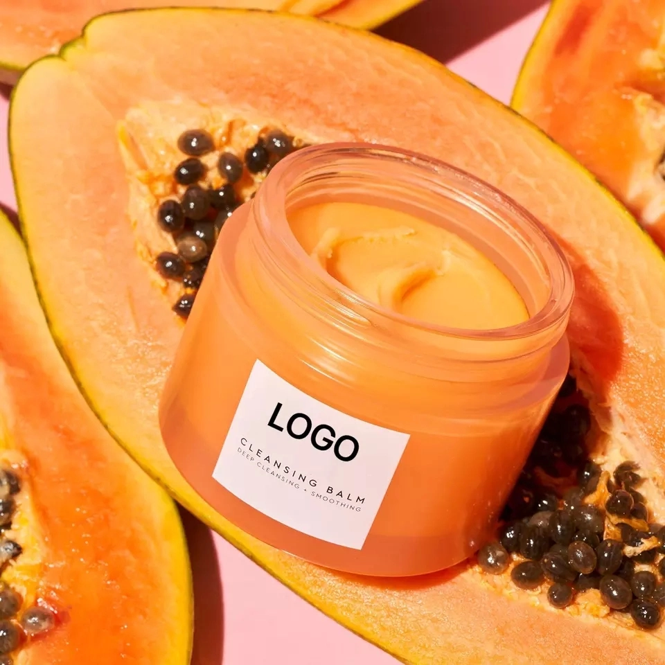 OEM Hautpflege Private Label Deep Cleaning natürliche Papaya Gesicht Auge Lippenreiniger Make-Up Entferner Reinigender Balsam