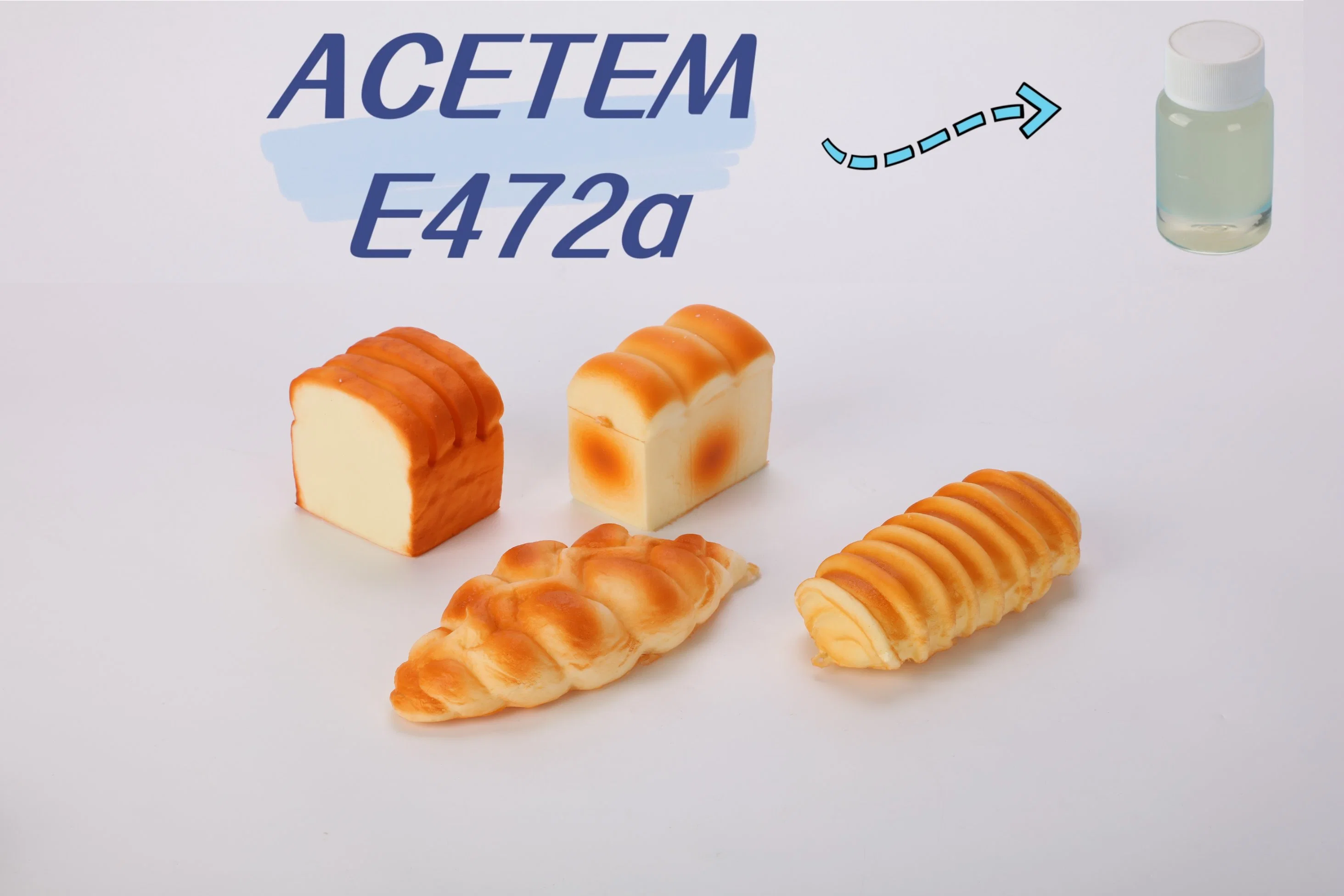 مكونات الطعام الخاصة بالأغذية أحادية اللون ومقطورة بواسطة الأكيتيل (ACETEEM e472A Emulsifier)