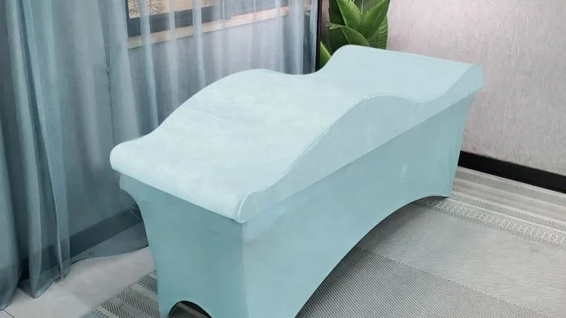 Cama de pestañas de terciopelo de pestañas Extensión de la almohada de pastillas de colchón de cama de holgura de la curva de pestañas de esponja colchón Topper