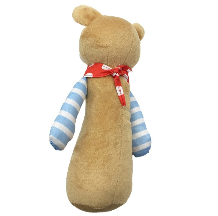 Adorable osito de peluche de color marrón mano sonido de campana Maker sonajero para bebés juguetes para bebé