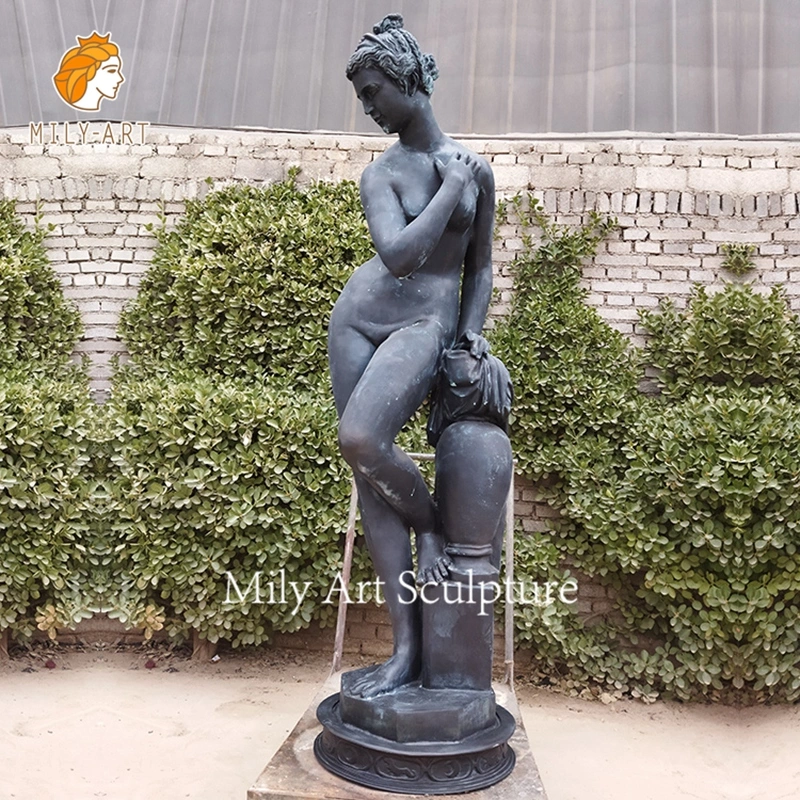 Full Body Mannequin Decorative Indoor Bronze Art Deco Female Nude Sculpture