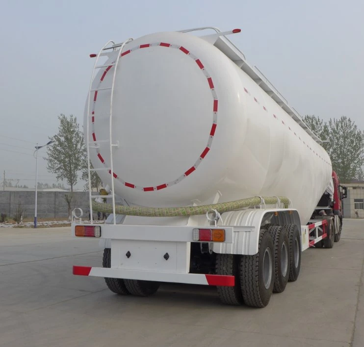 3 Axle 35m3 Powder Cement Tanker Semi Trailer Bulk Cement Tank Powder Material Transporter