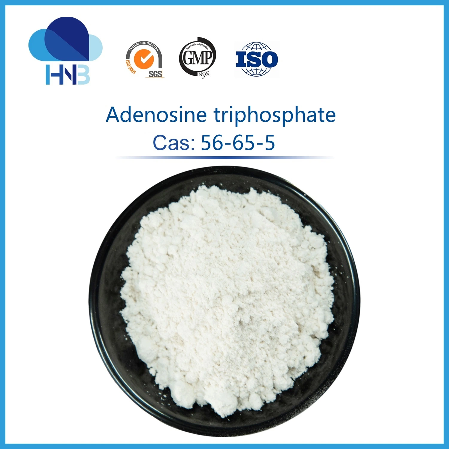 56-65-5 Sport Nutrition Supplements Raw Powder USP/Ep 99% Adenosine 5&prime; -Triphosphate Adenosine Triphosphate ATP