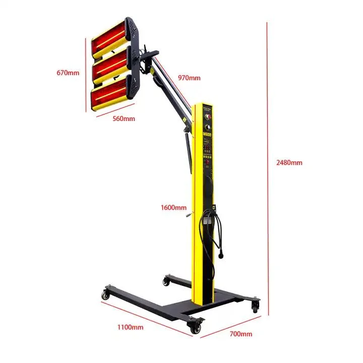 Peinture automobile LED cuisson photopolymérisante peinture infrarouge lampes