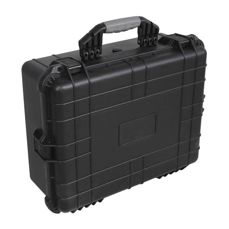 Black Tactical ABS Weatherproof Equipment Case with Customizable Foam