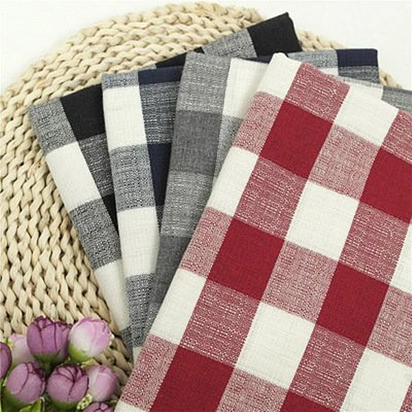 Cotton Fabric, Cotton Fabric for Shirt, 100% Cotton Flannel Fabric, Brushed Woven Tartan Fabric