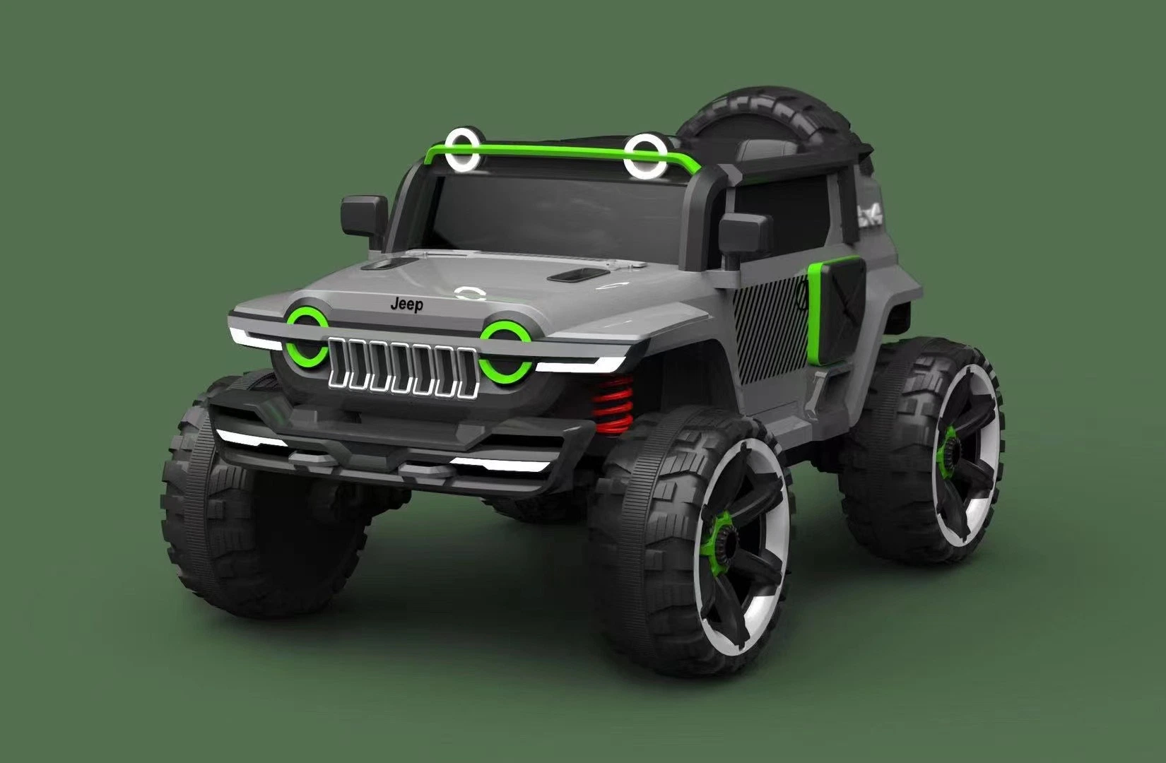 Carro de brincar para crianças Grande bateria de carro para as crianças com o controlo remoto de viagem de LED no carro