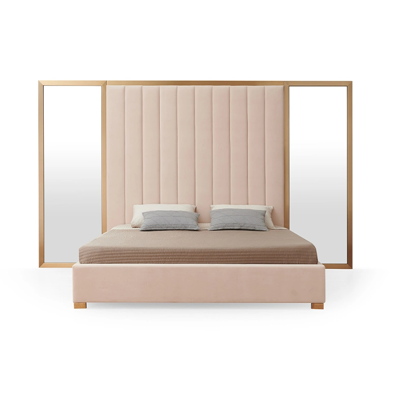 Quarto Conforto moderno mobiliário King cama tamanho Queen moderno tecido macio estrutura da cama