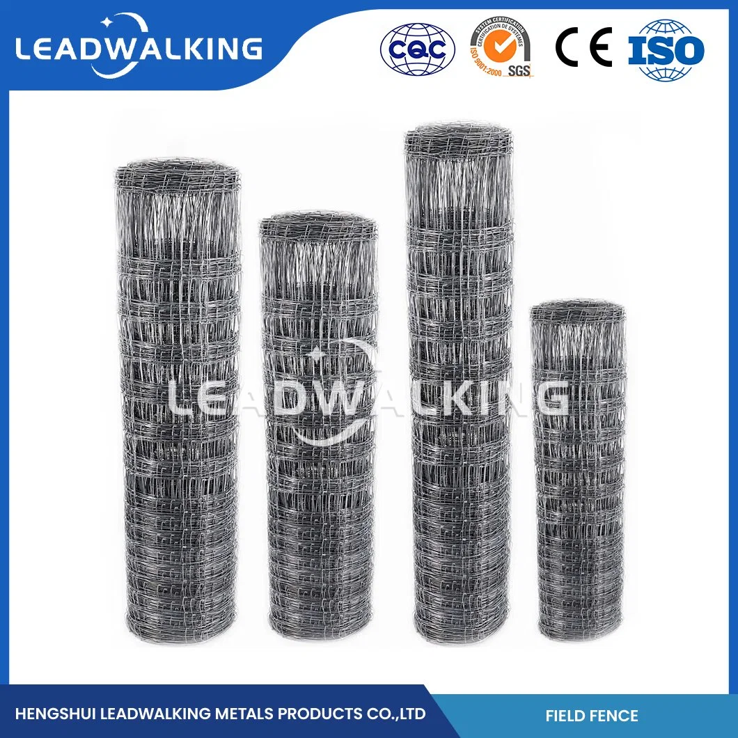 Leadwalking Green Field Fence Custom Farm Fence Wire Wholesaler China 5cm Weft Spacing Hinged Joint Grassland Fence