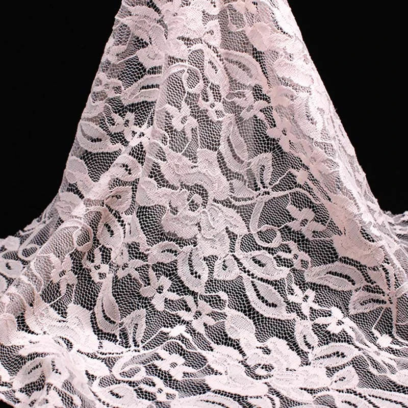 Factory Price Elegant Spandex Wedding Lace Fabric Desginer Lace Trim