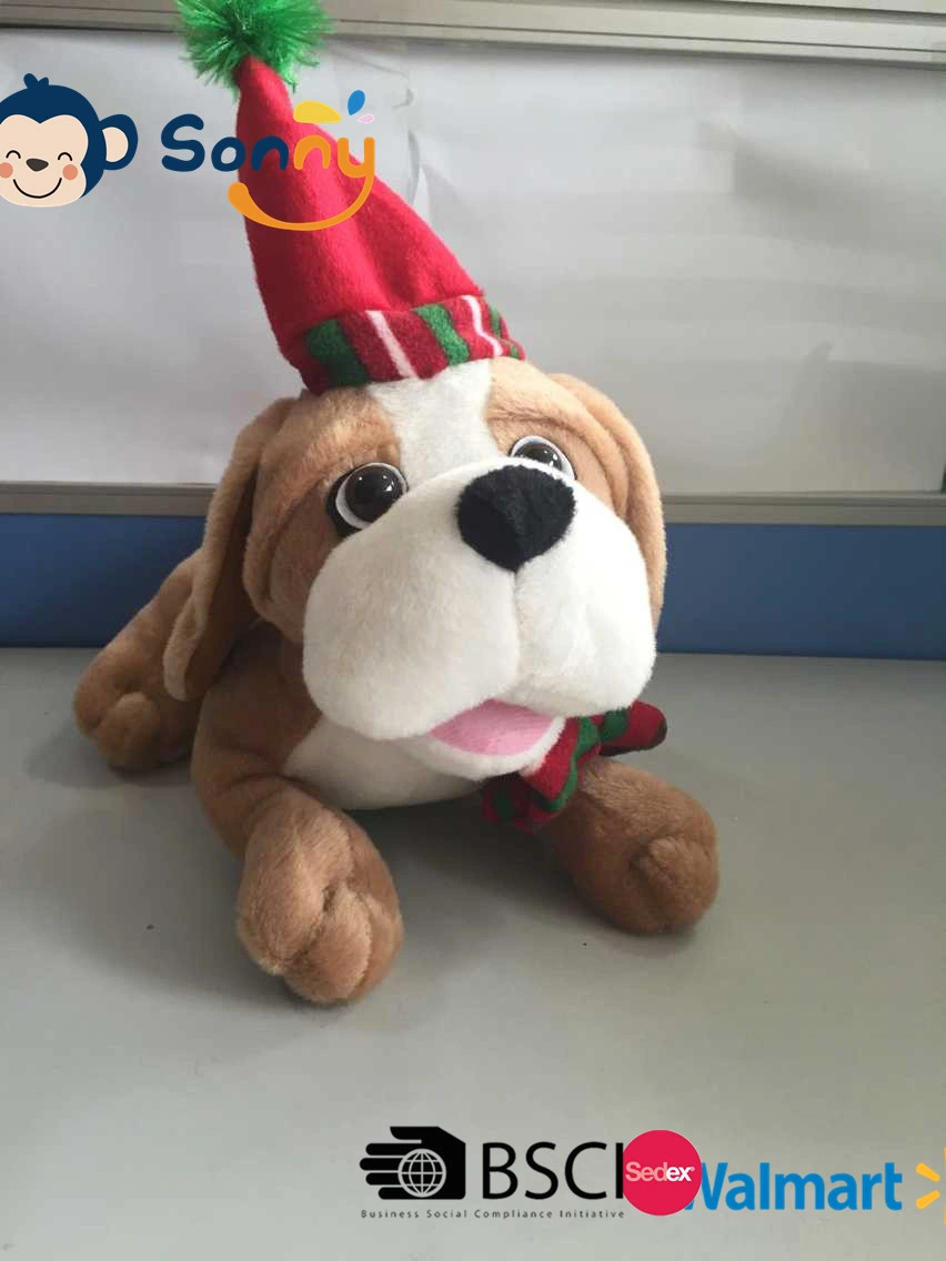 Customer Made Musical Ear Shaking Plush Dog Animal Sound Toy