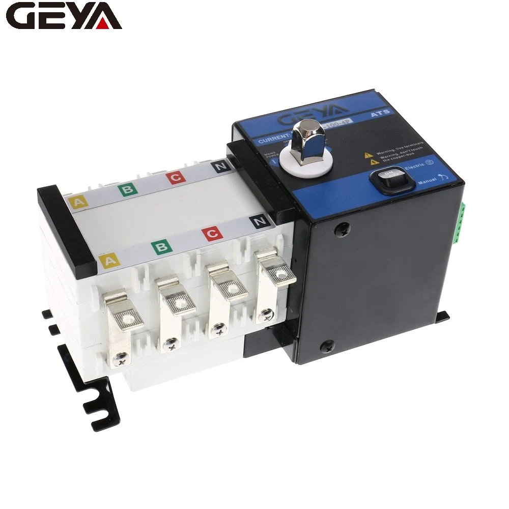 Geya GATS-G-100-4p Generador eléctrico mejor vendedor Cambio automático interruptor 16A---3200A ATS