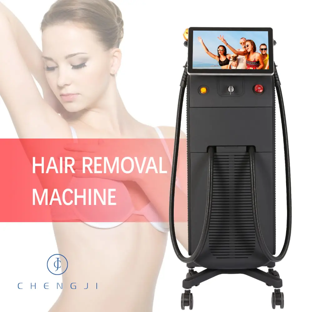 New Best Customizable 808nm Diode Laser Hair Removal Machine Titanium Cooling 755 808 1064 All Skin Colors and Types Body Beauty Equipment