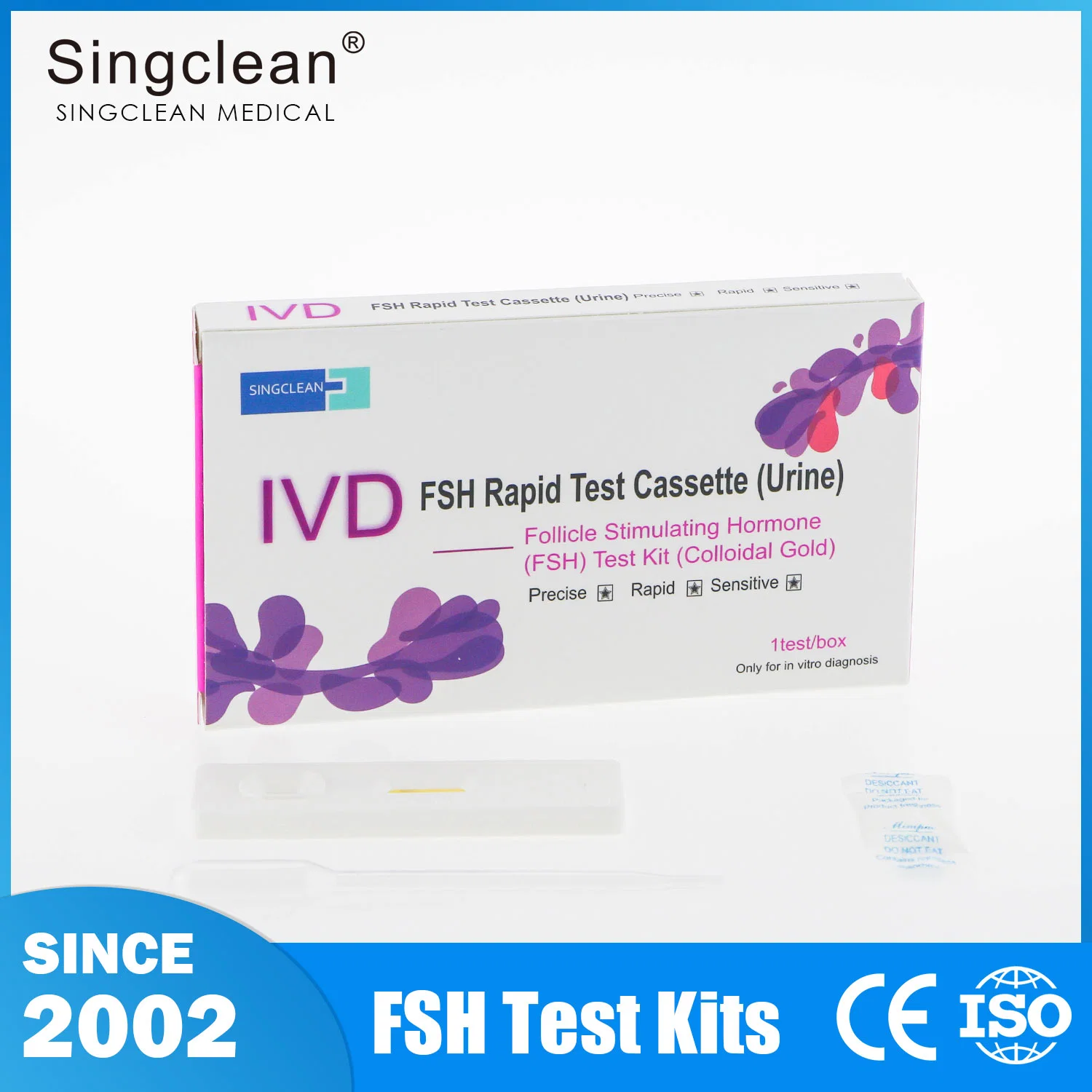 Kit de test PEE DOA haute précision SingClean pour substance Tests d'abus