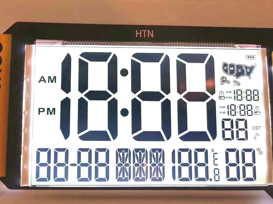 Custom Infrared Forehead Thermometer Segment LCD with RGB LED Backlight