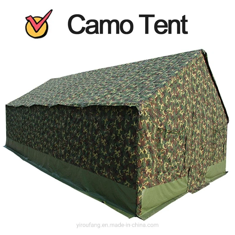 China Tent Relief Military Army Style Camotent Civil Affairs Outdoor Winter Canvas Soldiery Battle Disaster Emergency Refugee Relief Medical Camping Engineering