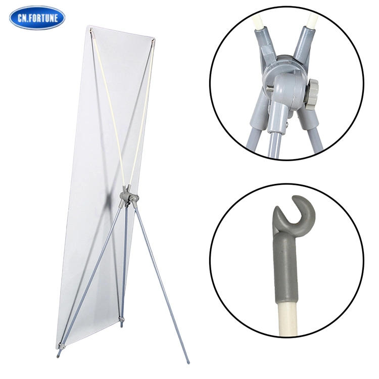 Rotary Ajustable X Banner Stand with Promotion Price and Fast Delivey