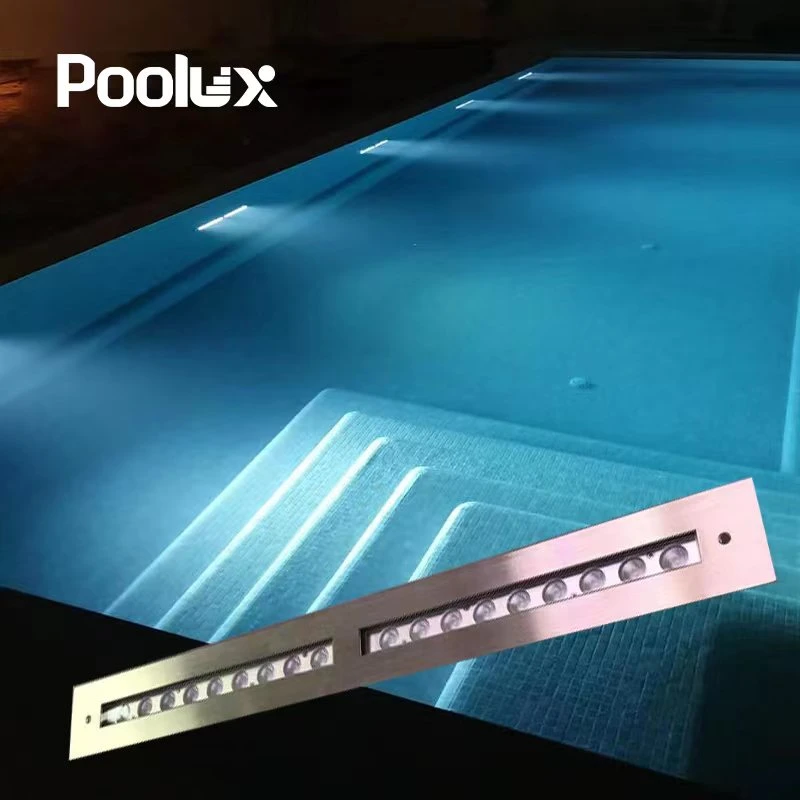 حوض سباحة LED مقاوم للمياه ضوء غائر خطي تحت الماء قابل للغمر